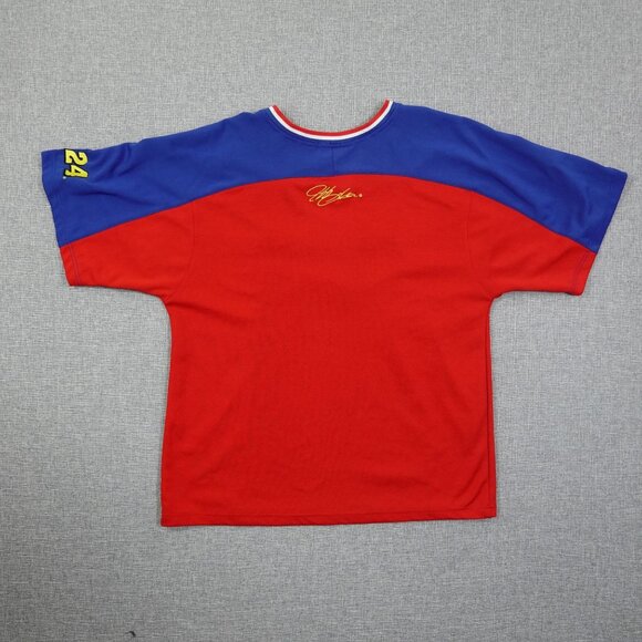 Vintage DuPont Motorsports Jeff Gordon #24 Racing Jersey V-Neck Large NASCAR - Picture 2 of 4